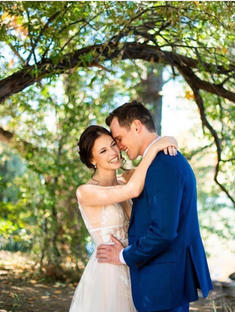 Lindsey's wedding in Willowby Gown