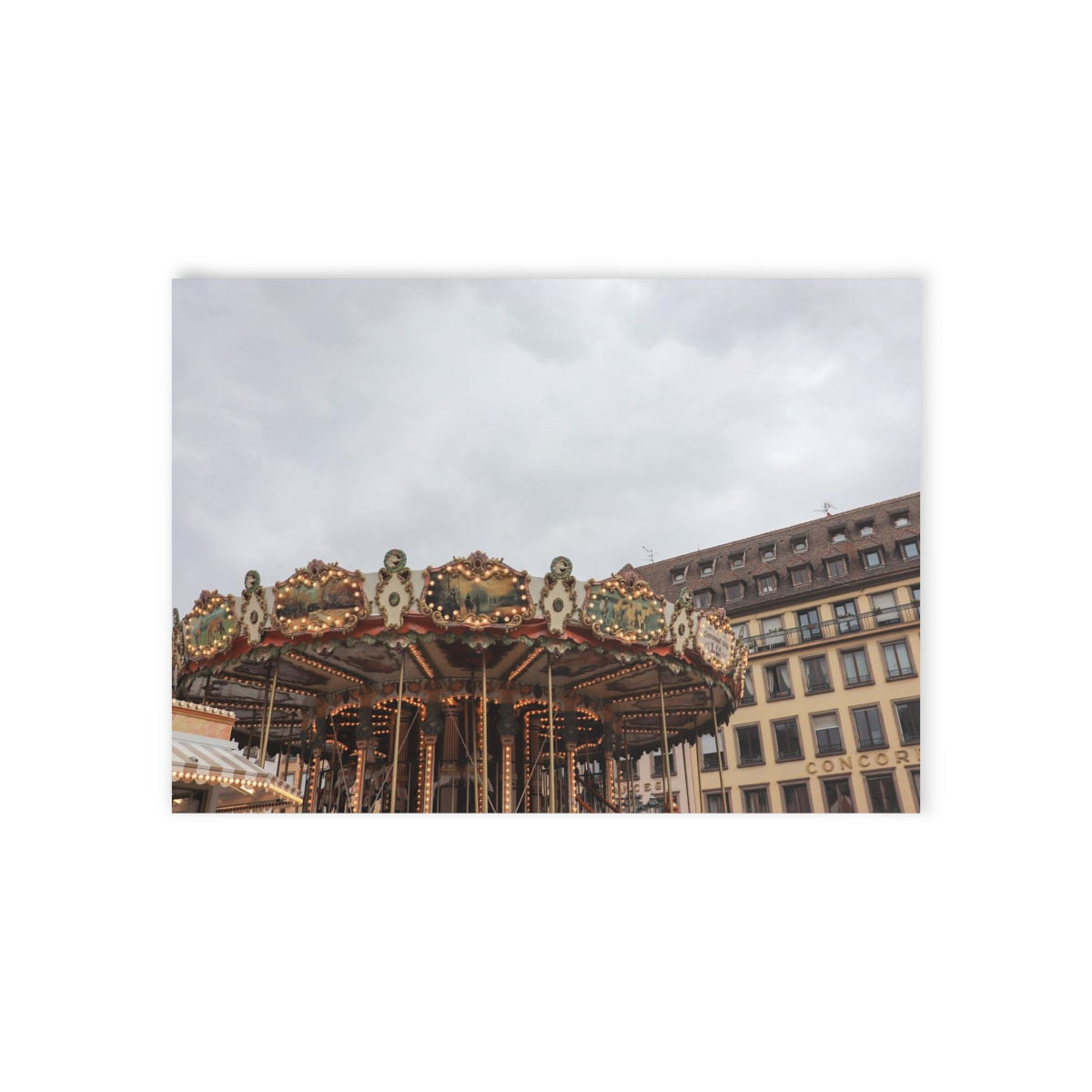 Strasbourg Carousel - Photo Card