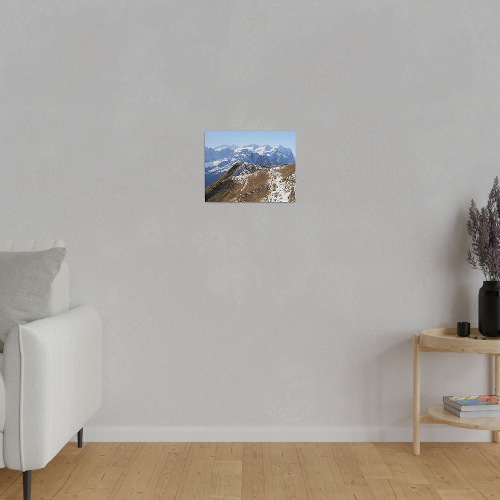 Thumbnail: Exploring the Alps on Matte Canvas, Stretched