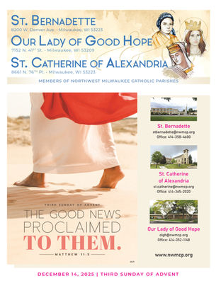 December 14, 2025: Third Sunday of Advent