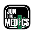 Jon and the medics logo black