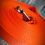 Miniaturbild: Schleppleine  Neon orange Fluoreszierend 2cm