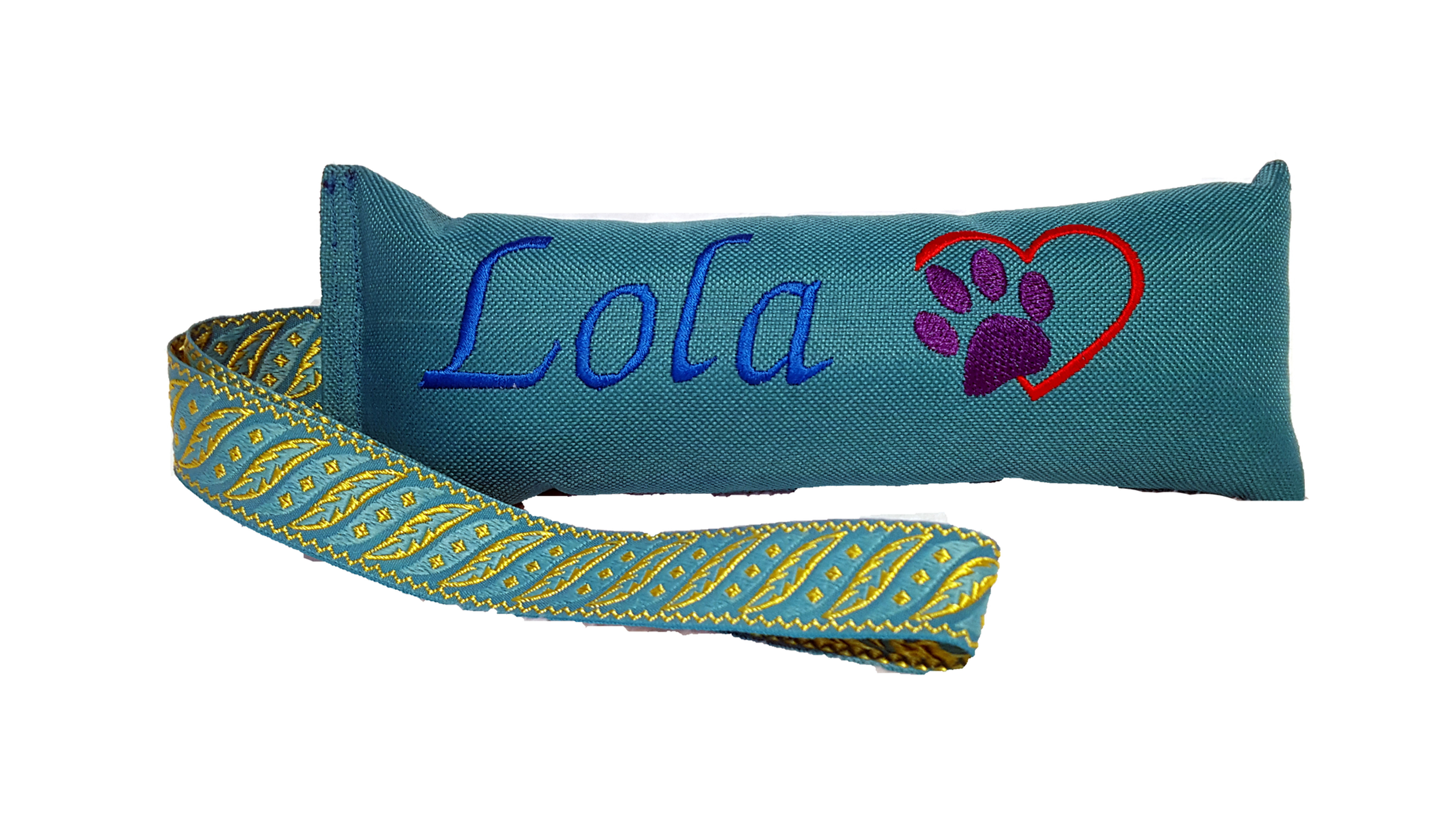 Dummy mit Namen und Motiv Herz mit Pfote