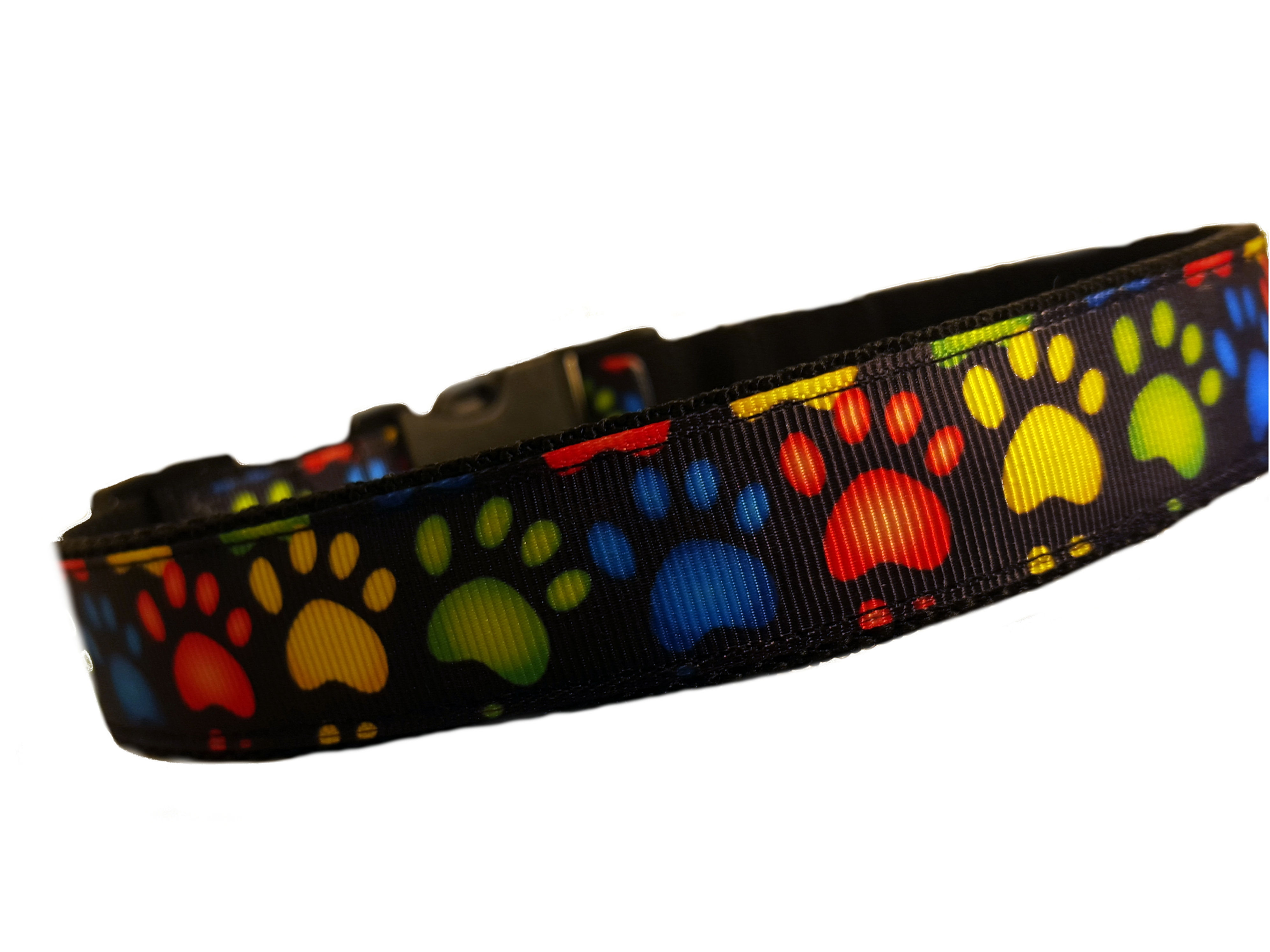 Halsband 2,5cm - Farb Fussabdruck