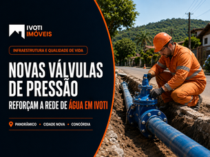 Novas válvulas de pressão reforçam a infraestrutura de água em Ivoti