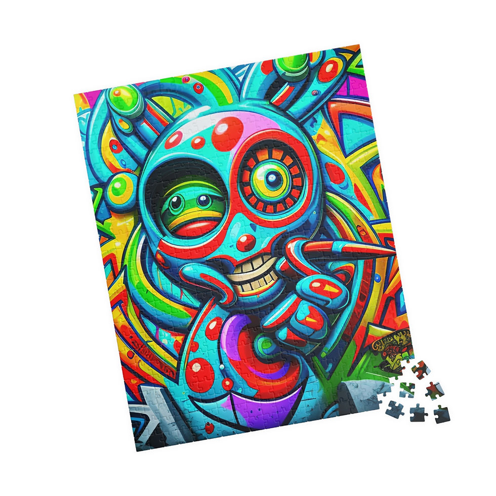 Thumbnail: Puzzle - Aliens in Graffiti - Art in Pieces