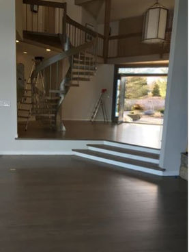 picture of a darker wood finish on wood floors.