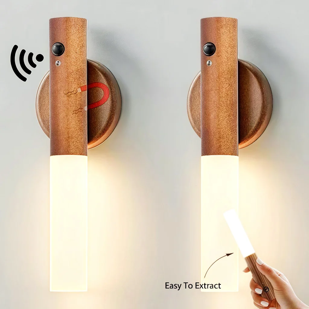 Luz Noturna Inteligente com Sensor LED – Prática e Sem Fio