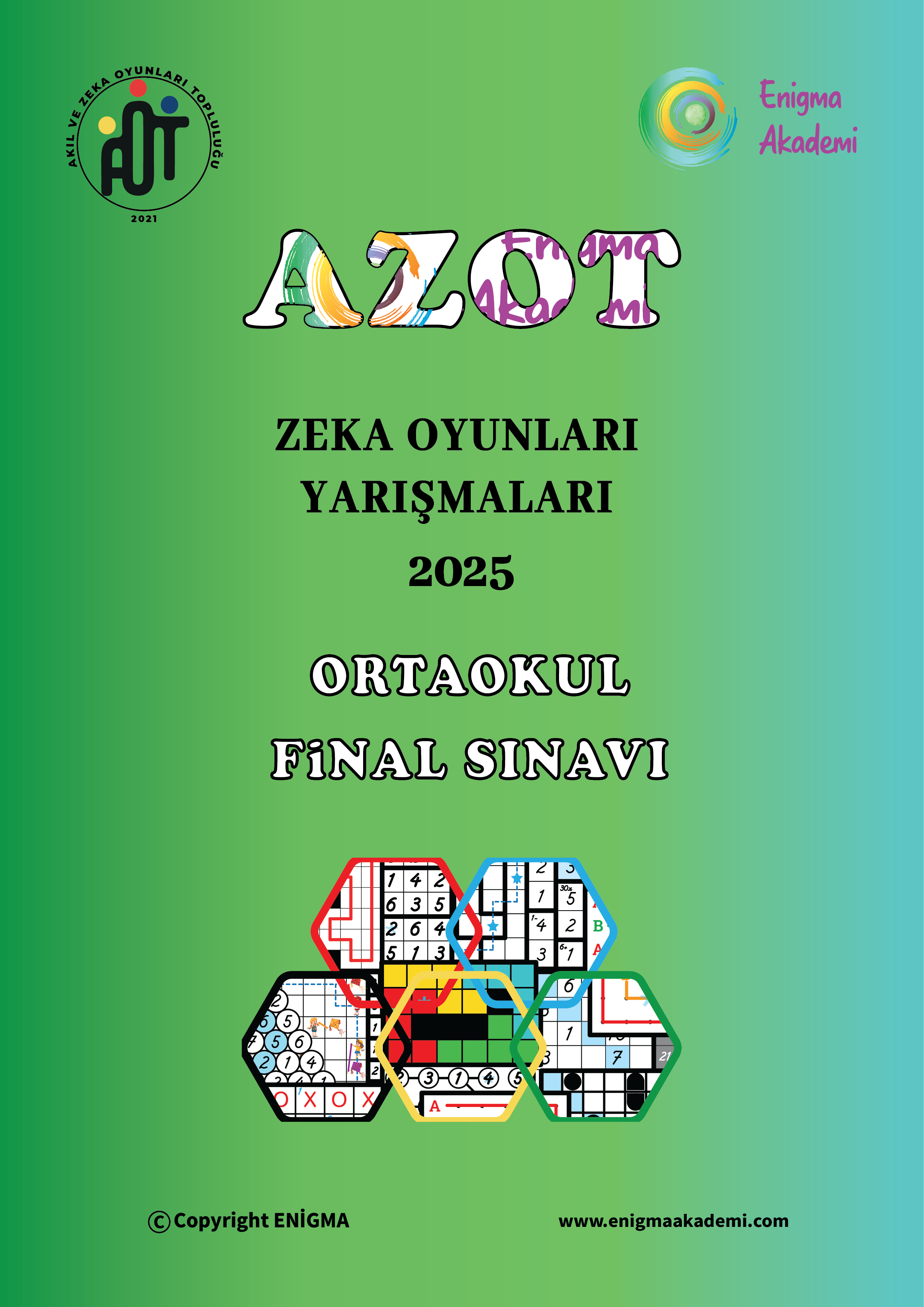 AZOT 2.ONLİNE ZEKA OYUNLARI YARIŞMASI Ortaokul Soruları
