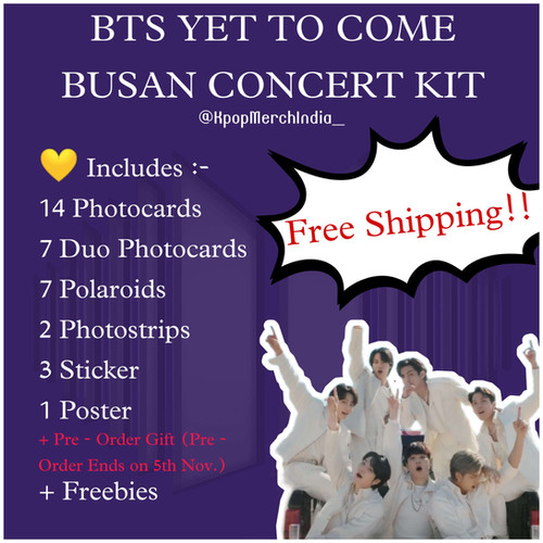 BTS YET TO COME BUSAN CONCERT KIT | Kpopmerchindia