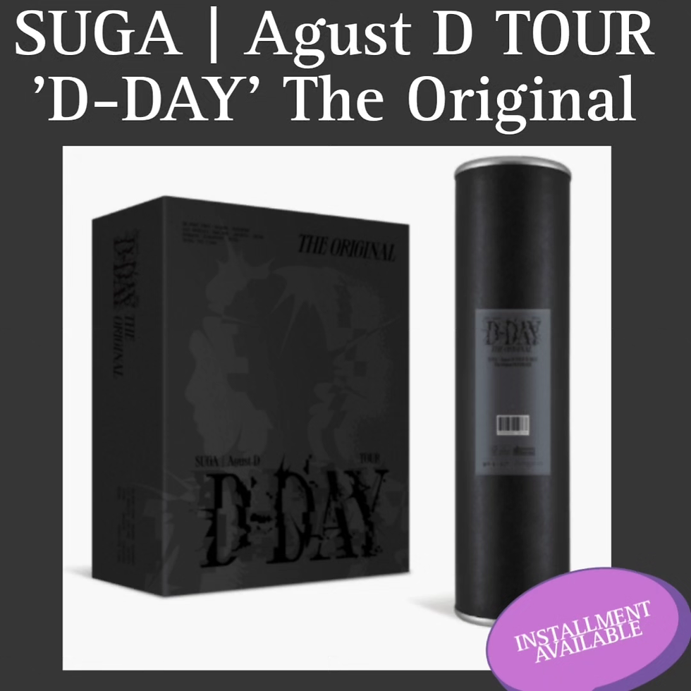 SUGA | Agust D TOUR 'D-DAY' The Original PRE ORDER 
