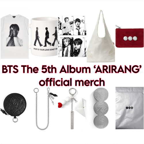 BTS The 5th Album 'ARIRANG' official merch | Kpopmerchindia
