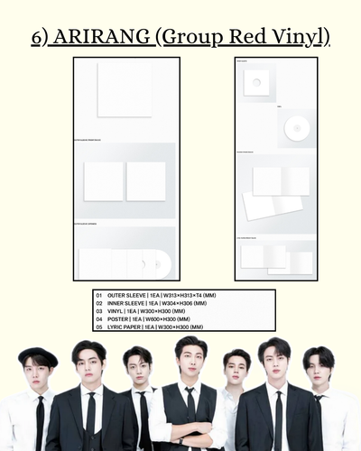 BTS The 5th Album “ARIRANG” Vinyl Pre-Order | Kpopmerchindia
