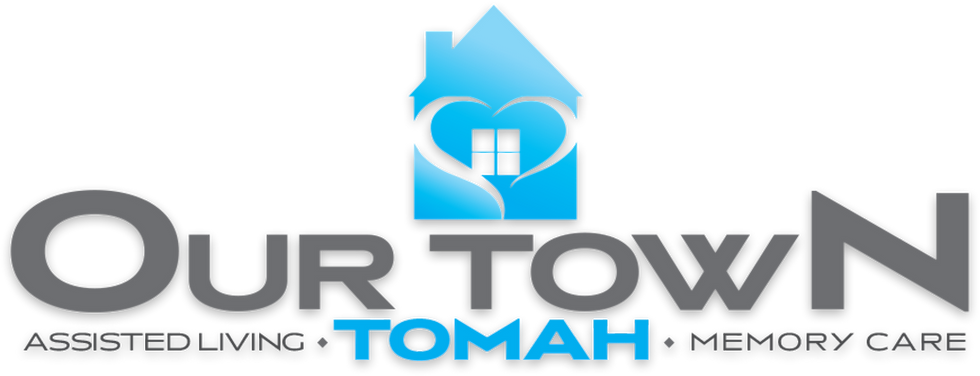 Our Town Assisted Living & Memory Care logo with house icon