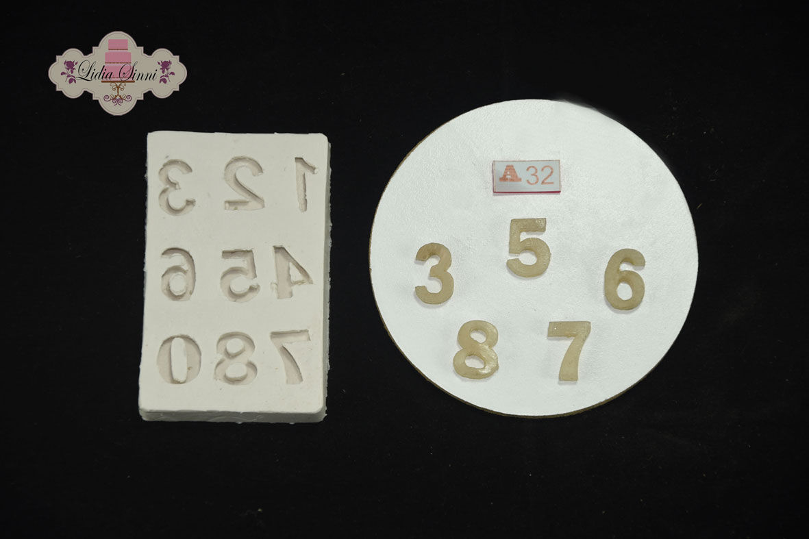 MOLDE SILICONA DE NÚMEROS