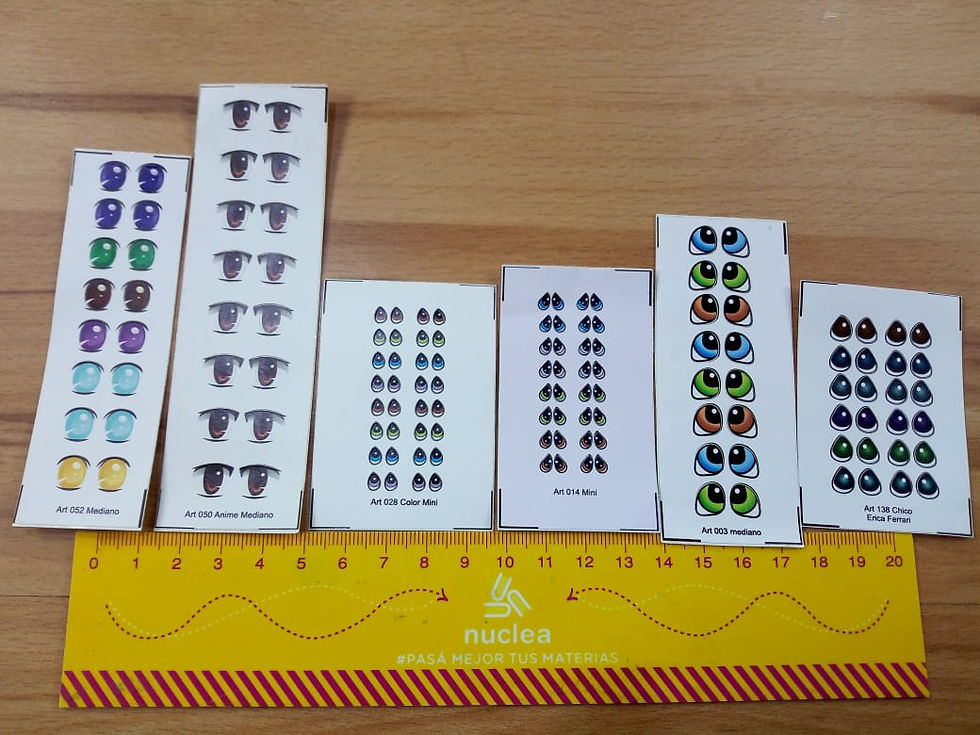 Miniatura: OJOS 2D PLANCHA DE 6 PARES