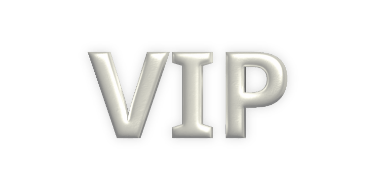 לוגו Cinema VIP: האותיות VIP על רקע ירוק