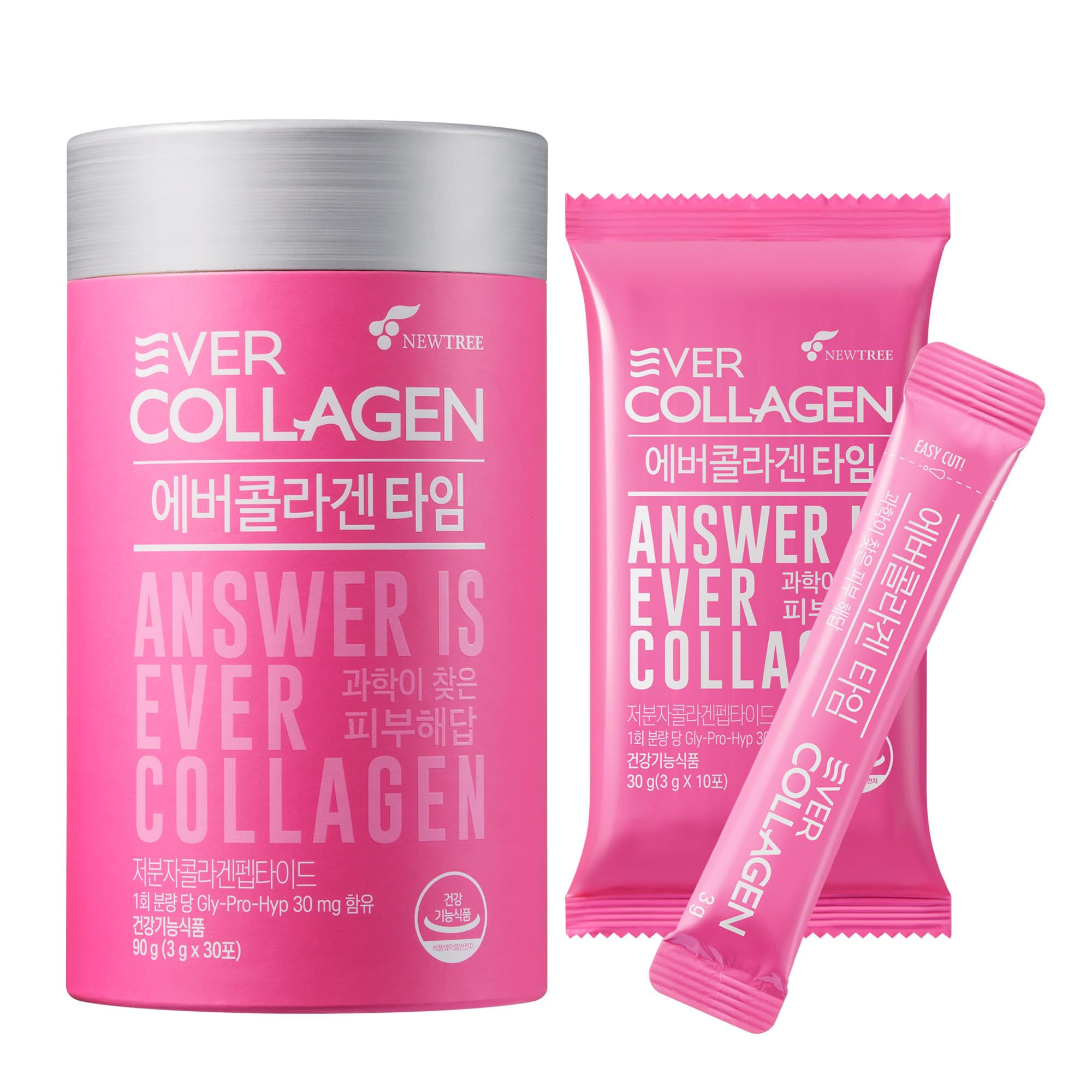 EVER COLLAGEN TIME NEWTREE Low Molecular Multi Marine Collagen Peptides Protein