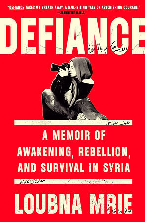 Loubna Mrie book cover, Defiance