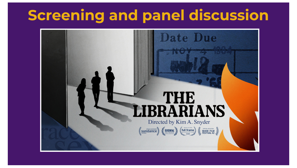 Graphic for "The Librarians" documentary