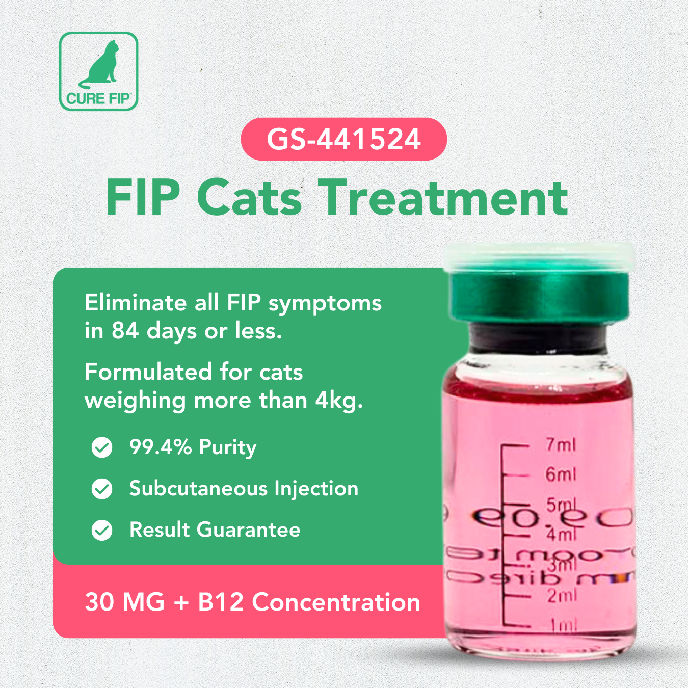 GS-441524 + Vitamin B12 โ 30 mg/mL