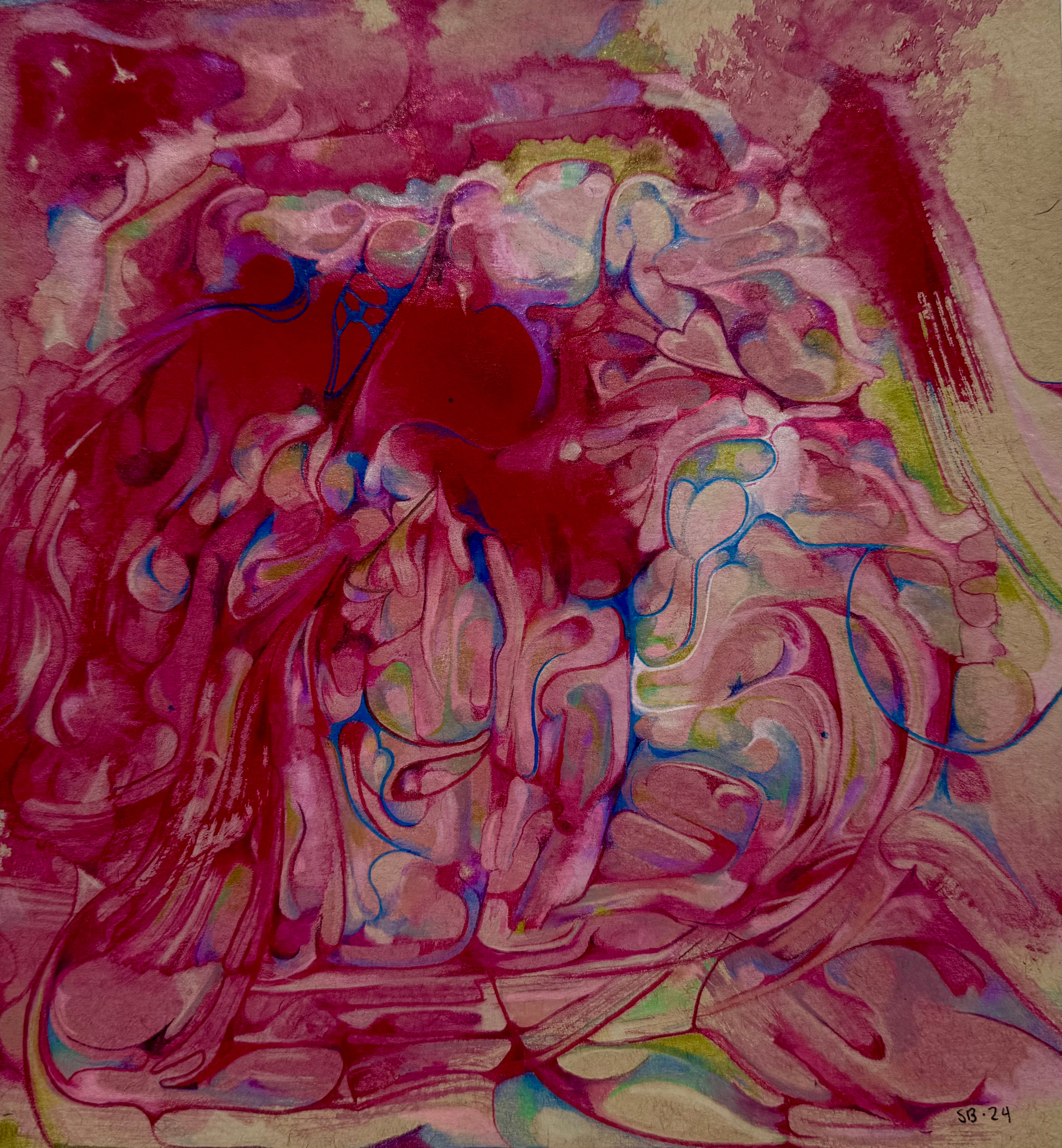 "Untitled Fuscia #2", 2024, Original Artwork