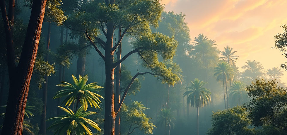 give me a beautiful forest, inspired by jurassic park .jpg