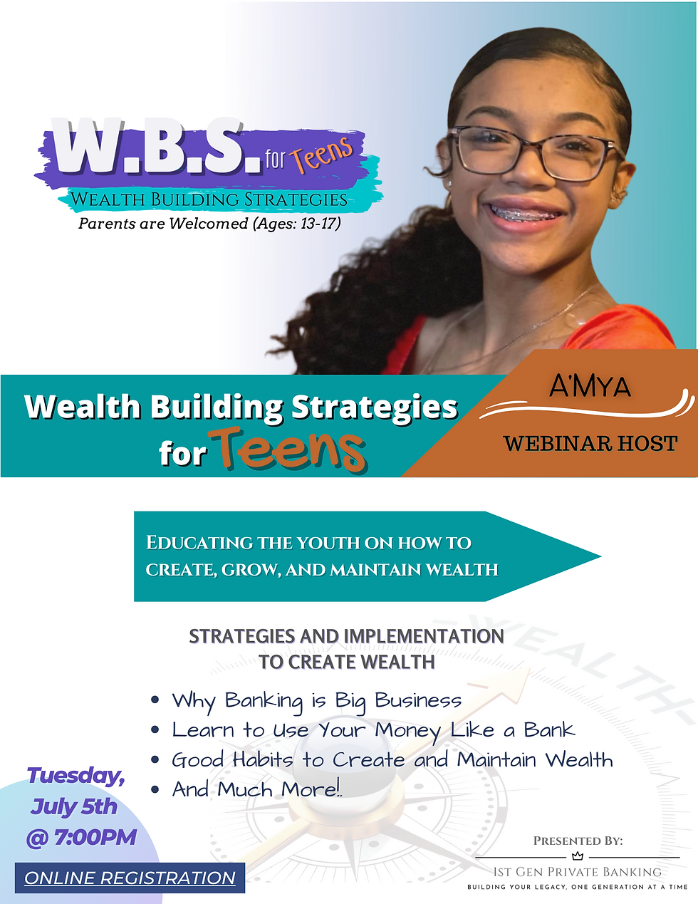 Wealth Building Strategies for Teens Webinar