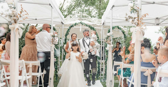 Emotionale Reaktion bei der Trauung