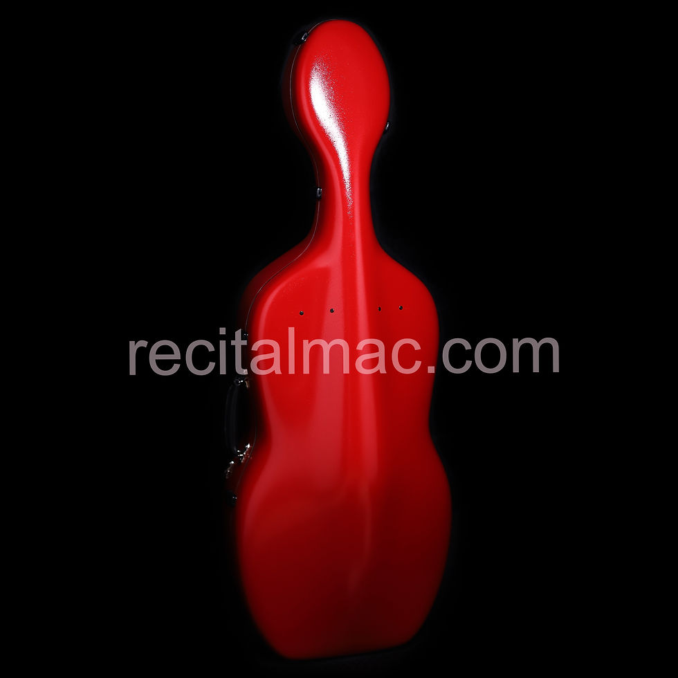 克羅地亞 ACCORD 專業級碳纖維大提琴琴盒 3.4kg 啞光紅