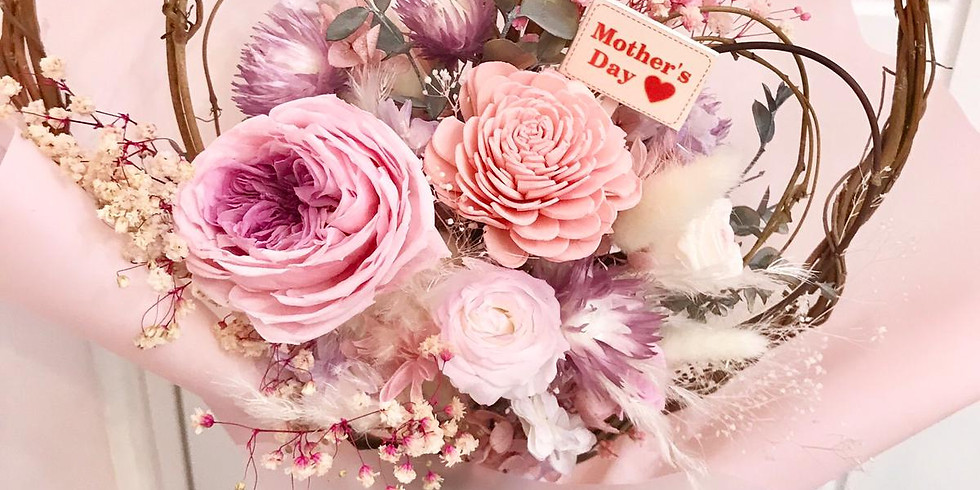 Mother’s Day 保鮮花心心花束工作坊 - PF245