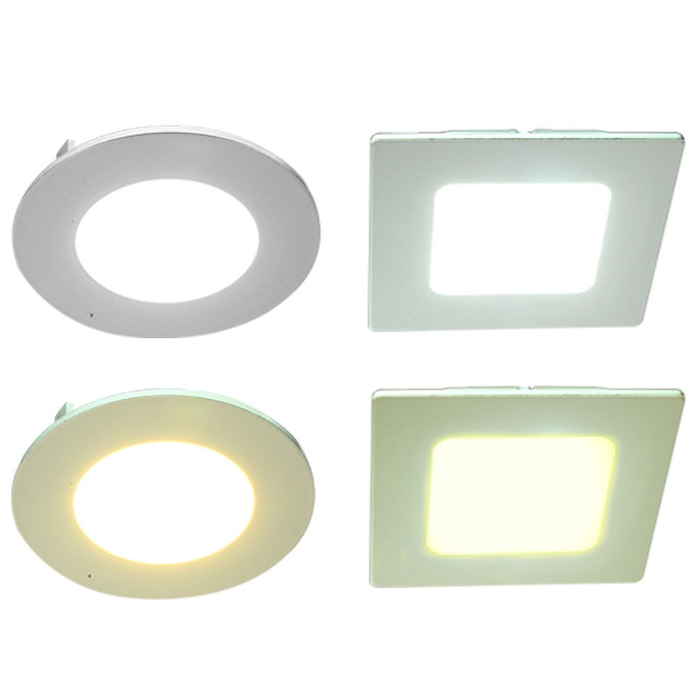 Miniatura: Spot / Plafon Led 3w Quadrado / Redondo 3000/6000k