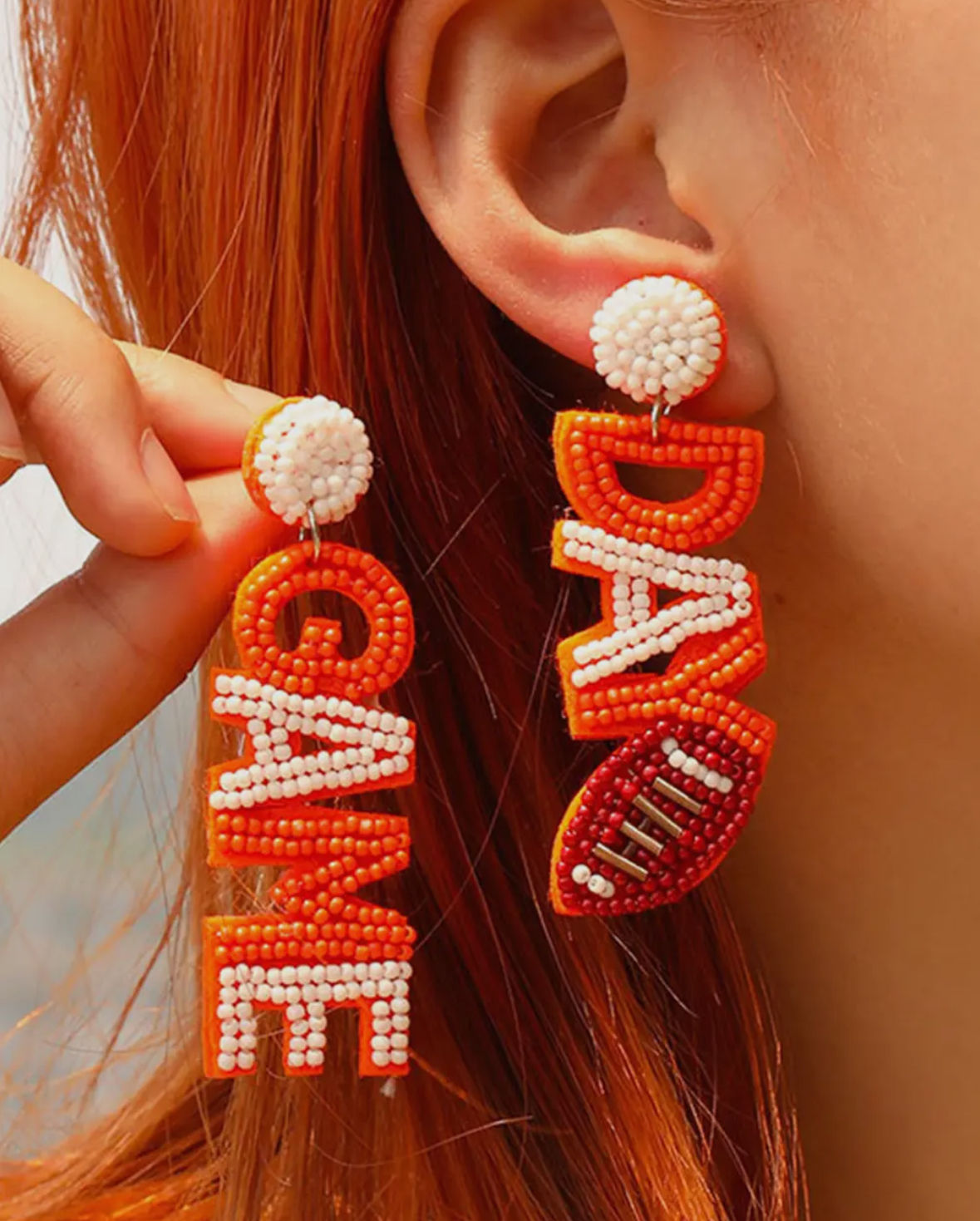 Game Day Beaded Earrings