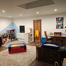 Well stocked indoor playroom