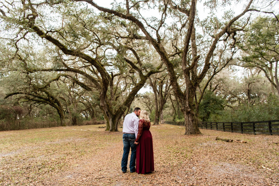 Engaged couple in Archer, Florida for Gainesville engagement photographer CWP Photography