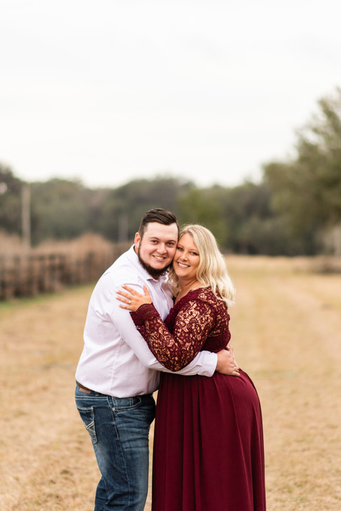 Engaged couple in Archer, Florida for Gainesville engagement photographer CWP Photography