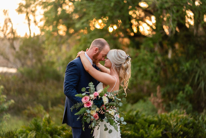 Bride and groom at Homosassa wedding by Gainesville Wedding Photographer CWP Photography