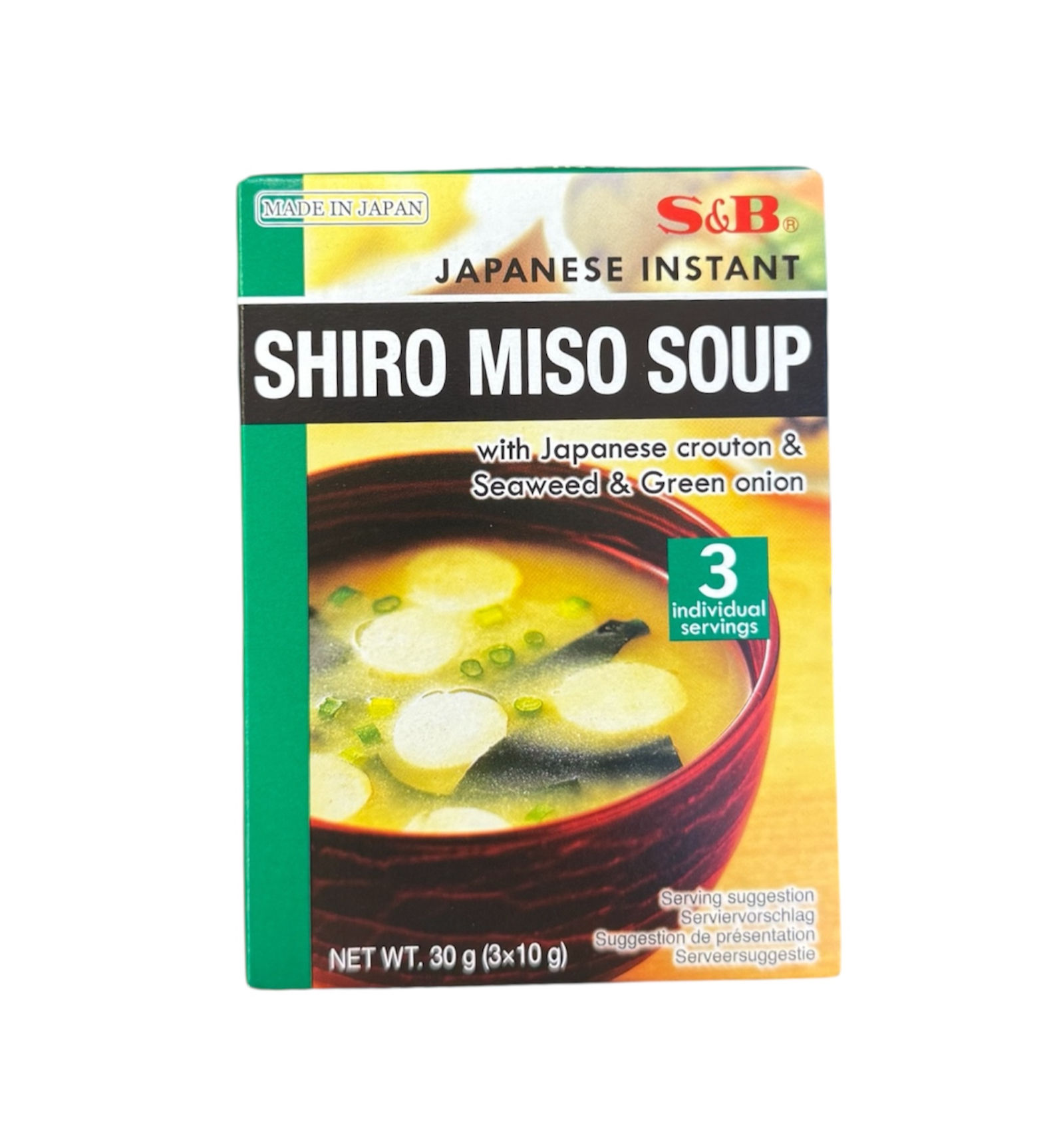 S&B SHIRO MISO SOUP 3X10G