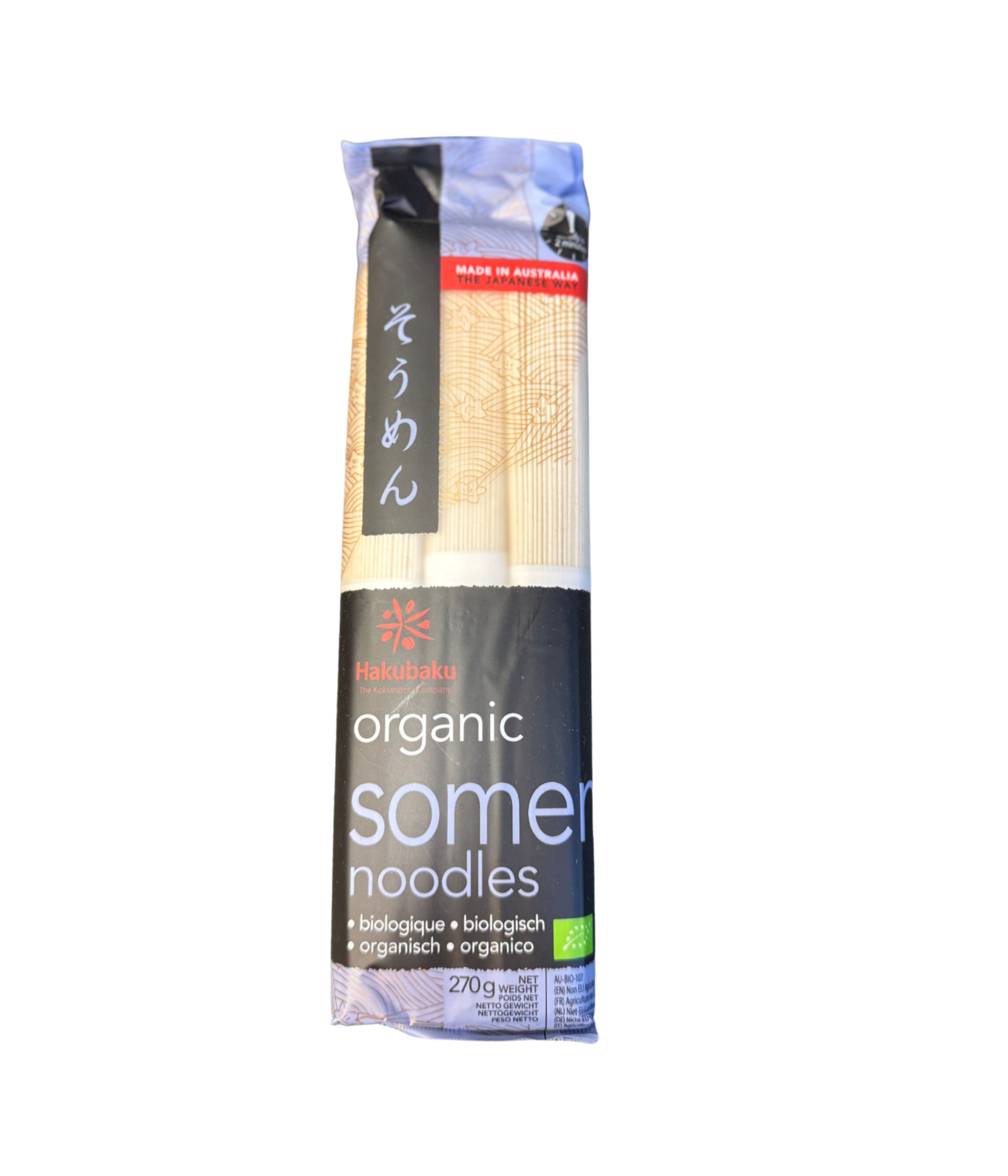 HAKUBUKA ORGANIC SOMEN NOODLES 270G