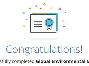 Coursera Course: Global Environmental Management