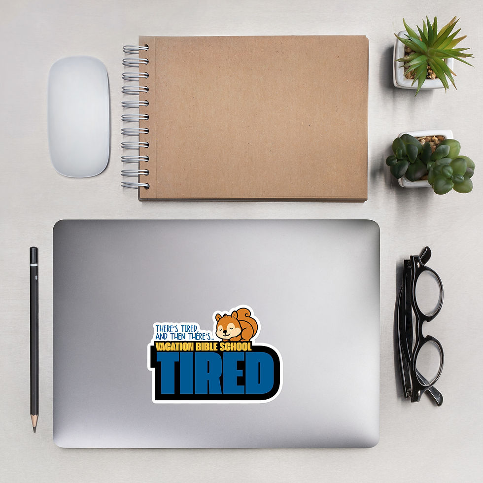 Thumbnail: VBS Tired Squirrel Die-cut stickers