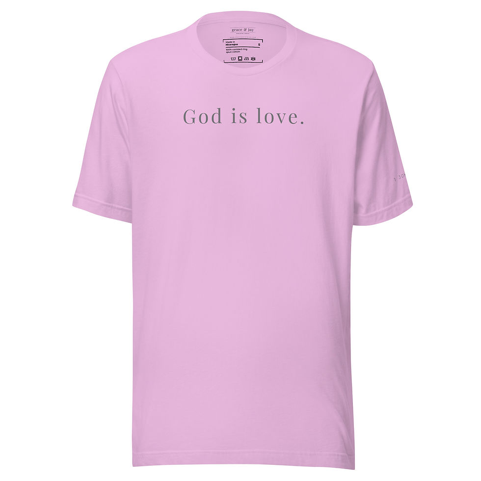 Thumbnail: God is Love- with verse reference- Unisex t-shirt Bella + Canvas