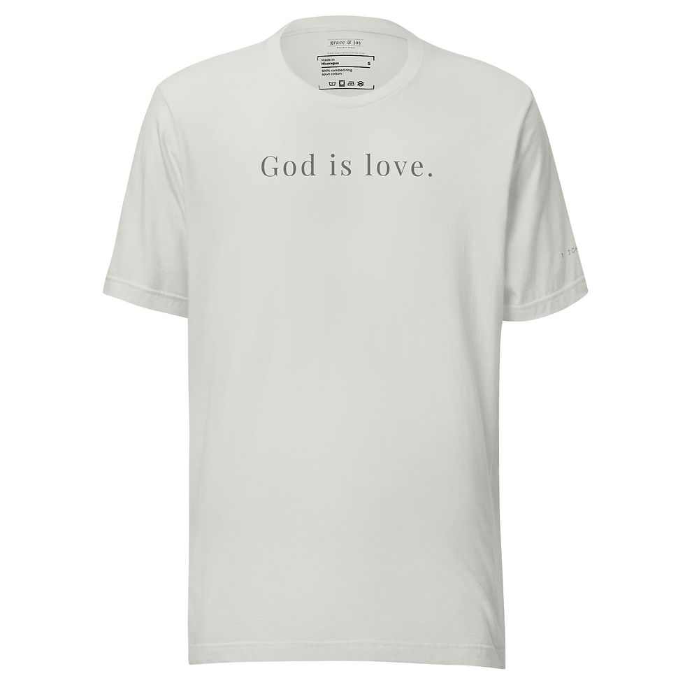 Thumbnail: God is Love- with verse reference- Unisex t-shirt Bella + Canvas