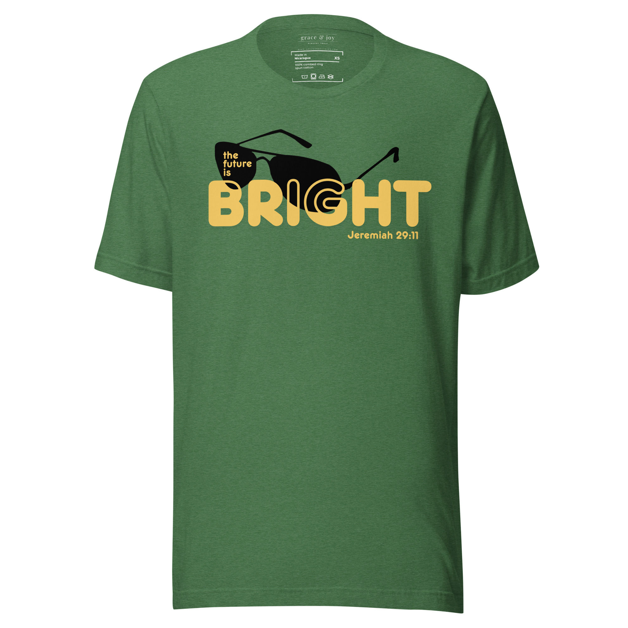 The Future is Bright T-Shirt- Jeremiah 29:11 >>Unisex T-Shirt | Bella + Canvas