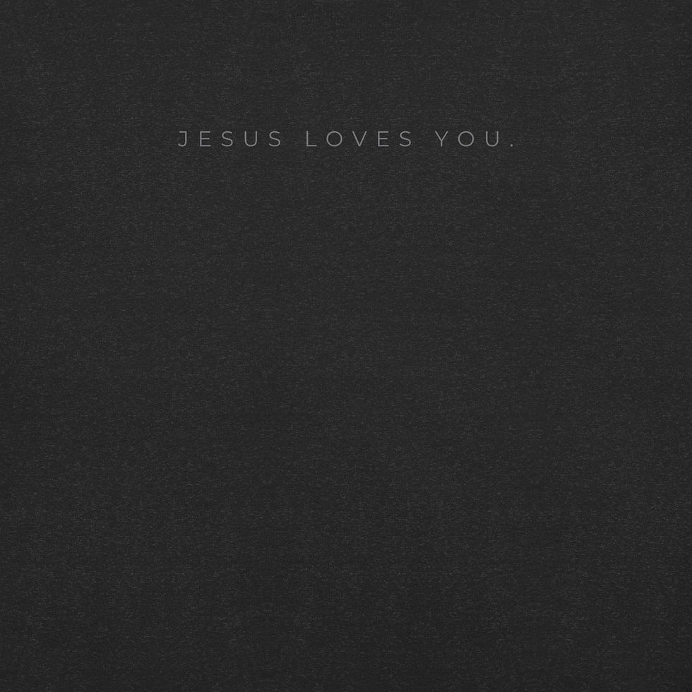 Thumbnail: Jesus Loves You. T-Shirt >>Unisex T-Shirt | Bella + Canvas