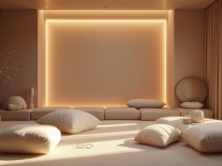 inviting coaching room with cozy pillows