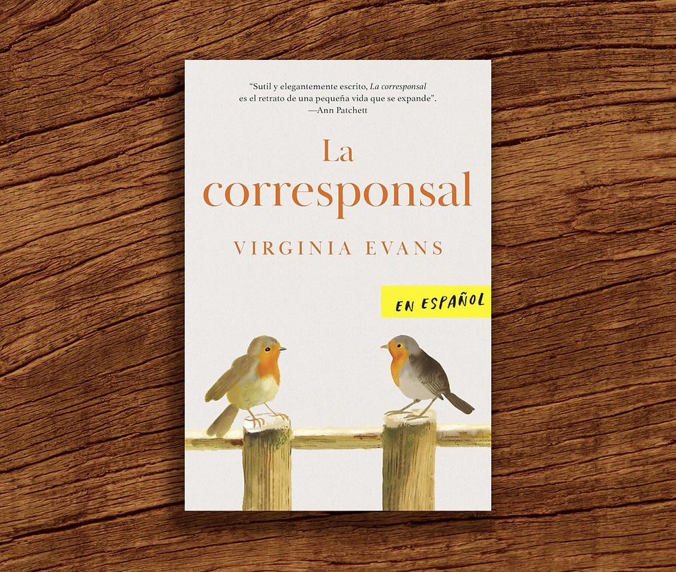 Foto de la portad del libro "La Corresponsal" de Virginia Evans