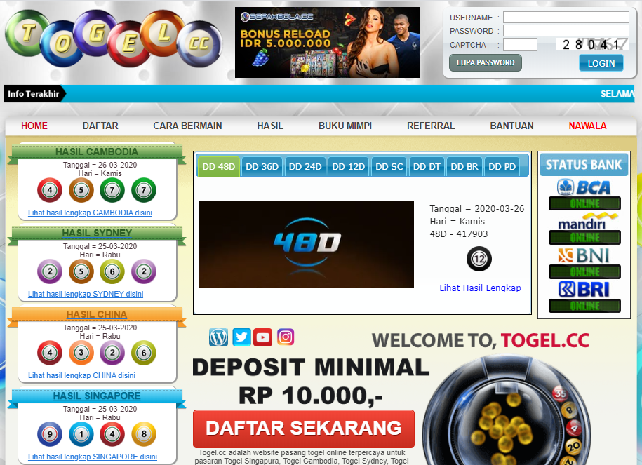 Togel.CC - Komunitas Togel Online - Website Pasang Togel
