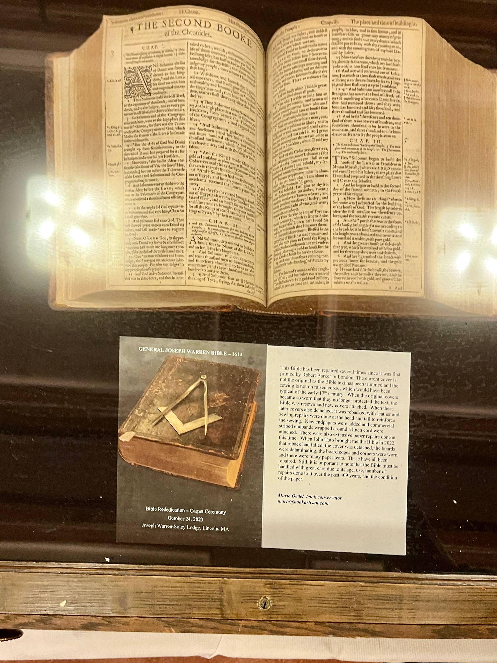 Joseph Warren family Bible