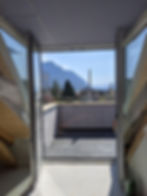 Ausgang auf Dachterrasse Ost